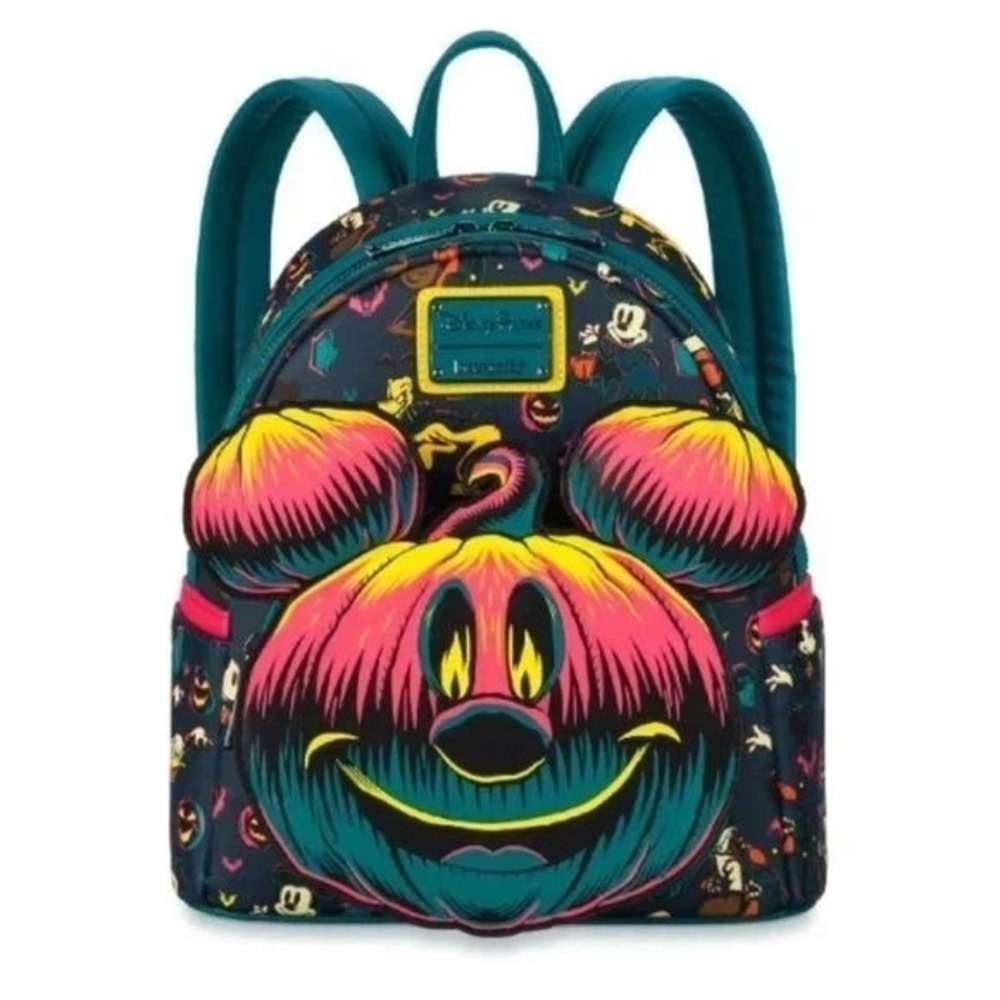 Loungefly Disney Mickey Mouse Halloween Glow in the Dark Mini Backpack